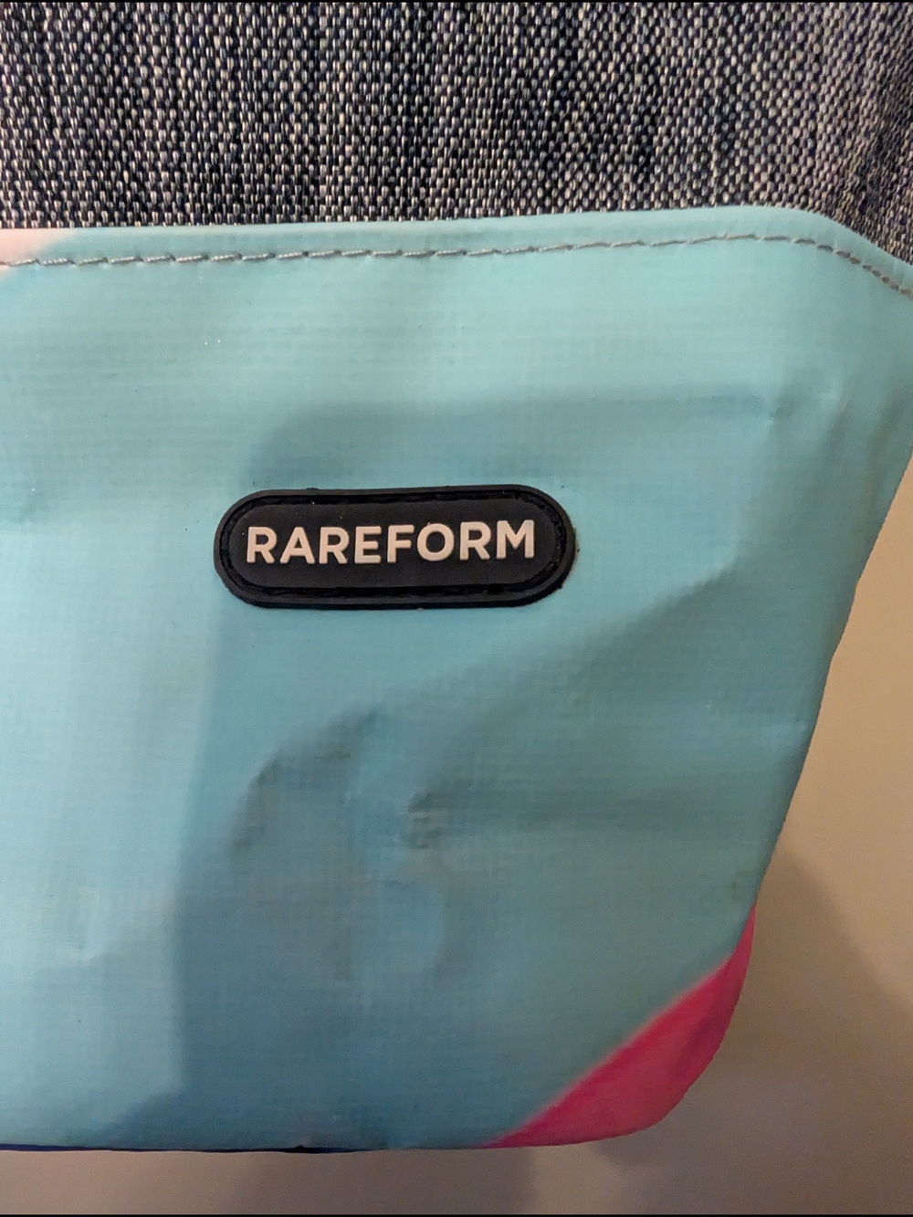 Rareform Cora Gray Tote with Blue and Pink Accent - Picture 3 of 8